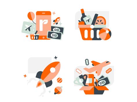 Everyday Rewards by Chris van Rooyen on Dribbble Reward Illustration, Simple Icon, Flat Icon, Illustration Character Design, Icon Illustration, Creative Professional, Global Community, Icon Design, Gaming Logos