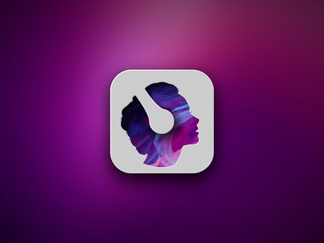 Music App Icon by Pöcike Music App Logo, Music App Icon, Music Logos, Music App Design, Blue Music, Headphones White, Music Logo Design, Application Icon, Logo Application