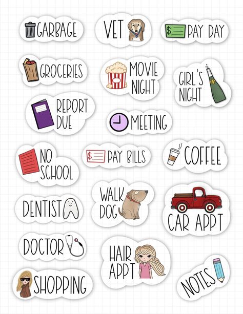 ESSENTIAL Digital Stickers for Goodnotes, Cute Daily Pre-cropped Digital Planner Stickers, Goodnotes Stickers, Bonus Stickers - Etsy bohodigitalplanner #plannermensal2024 #coverideas #eventplanner Digital Stickers For Goodnotes, Stickers For Goodnotes, Planner Apps, Make Stickers, Free Printable Planner Stickers, Planner Icons, Free Planner Stickers, Goodnotes Stickers, Digital Planner Stickers