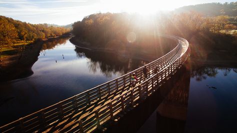 The Virginia Creeper Trail: the most scenic bike ride on the east coast? Nantahala Outdoor Center, Virginia Creeper Trail, Trestle Bridge, Virginia Creeper, The Creeper, Everglades National Park, Whitewater Rafting, Romantic Destinations, Appalachian Trail