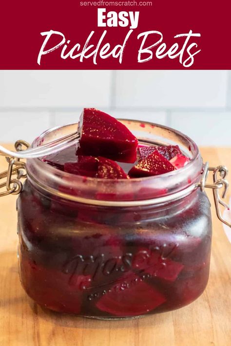 Pickled Beet Recipe, Easy Pickled Beets, How To Cook Beetroot, Pickled Beets Recipe, Beets Recipe, Preserving Recipes, Beetroot Recipes, Quick Pickled, Fresh Beets