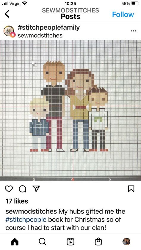 Cross Stitch Family Pattern Free, Cross Stitch People Family Portraits, Cross Stitch People, Stitch Family, Portrait Cross Stitch, Stitch People, Cross Stitch Family, Santa Cross Stitch, Crafts Sewing Projects