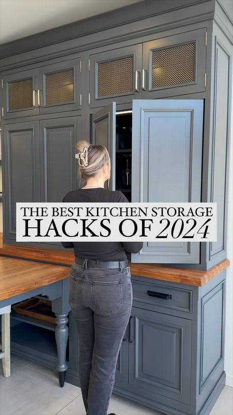 WayUp Media | Content Creation | Social Media Management | Which storage option could you see yourself needing the most? Check out these storage solutions and hacks to get your space organized and… | Instagram Kitchen Storage Hacks, Green Kitchen Cabinets, Diy Kitchen Renovation, Space Organizer, Storage Hacks, Kitchen Room Design, Kitchen Inspiration Design, Green Kitchen, Hidden Storage