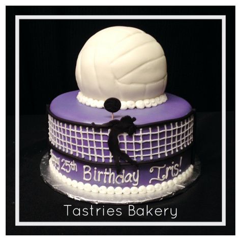 Custom Sports Birthday Cakes in Bakersfield CA Volleyball Birthday Cakes, Volleyball Cake, Bakery Boutique, Sports Cake, Cookie Bouquets, Sports Cakes, Designer Cookies, 13 Birthday Cake, Dad Birthday Cakes