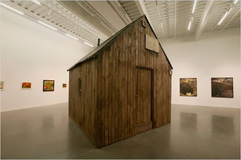 Theodore Kaczynski's famous cabin... art. Ted Kaczynski Cabin, Ted Kaczynski, Design Slide, Victorian Interior Design, Cabin Art, New Museum, Slide Show, Ny Times, The New York Times