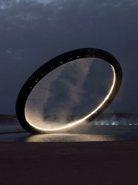 Es Devlin creates monolithic ring for Saint Laurent show in Agafay desert Es Devlin, Eclipse Solar, Landscape Concept, Good Readers, Anthony Vaccarello, Tree Farms, Jeddah, New Energy, Stage Design