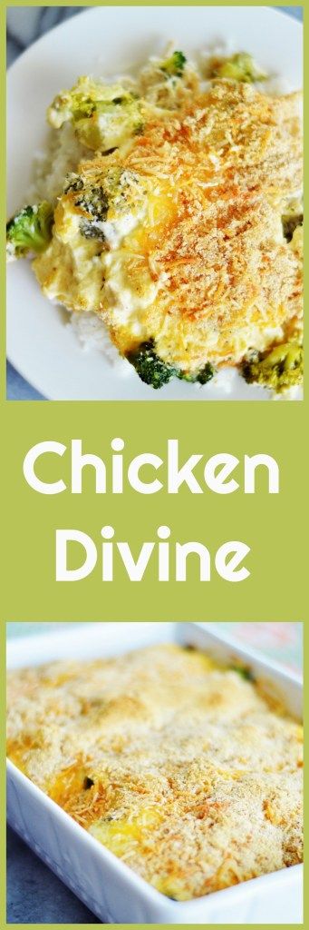 Dinner is Served with Chicken Divine - A Teaspoon of Home Chicken Divine, Turkey Divan, Easy Dinner Dishes, Chicken Casserole Dinners, Quick Meals To Make, Campbells Soup Recipes, Quick Diet, Chicken Dinners, Egg Diet