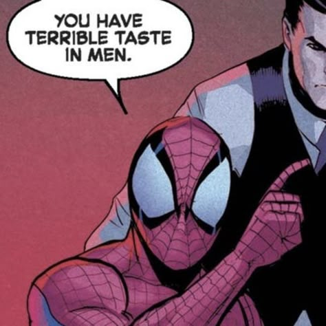 Taste In Men, Spider Sona, Spiderman Funny, Response Memes, Portfolio Art, No Context, Spiderman Comic, Reaction Pics, The Spider