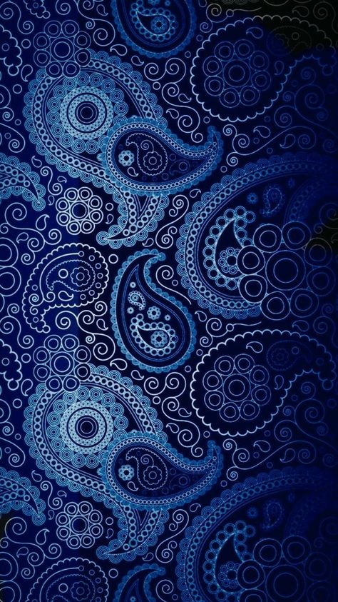 Blue Paisley Pixel Wallpaper, Mandala Wallpaper, Paisley Wallpaper, Psy Art, Paisley Art, Wallpaper Android, Trendy Wallpaper, Graphic Wallpaper, Blue Paisley