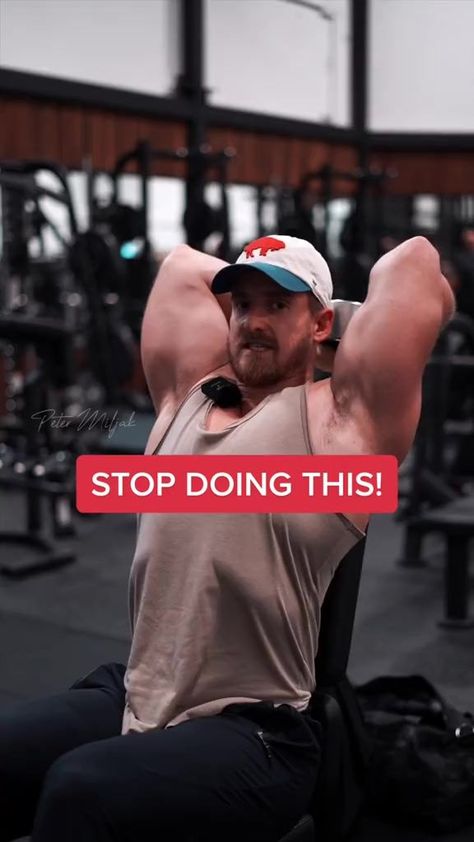 Stop Double Arm Overhead Tricep Extensions fixed to the dumbbell. Start doing single arm dumbbell or cable. Your triceps and elbows will thank you! - #gymtiktok #GymTok #Fitness #gymtips #triceps #tricepsworkout | Petermiljak | Petermiljak · Original audio Chest Day Workout, Overhead Tricep, Barbell Shoulder Press, Tricep Extensions, Workout Instructions, Barbell Press, Overhead Tricep Extension, Workout Fat Burning, Workout Gym Routine