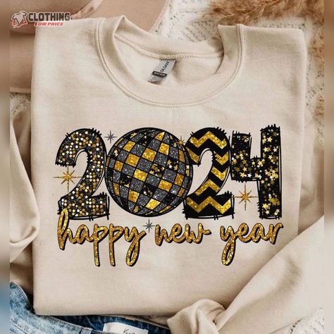 2024 New Year Glitter Sequins Holidays, Happy New Year 2024, Boujee Bougie Holiday Retro Check more at https://clothinglowprice.com/product/2024-new-year-glitter-sequins/ Movies Characters, Branding Projects, Happy New Year 2024, Happy New Year Png, Typographic Design, Printable Vinyl, Year 2024, Baby Tshirts, Sublimation Design