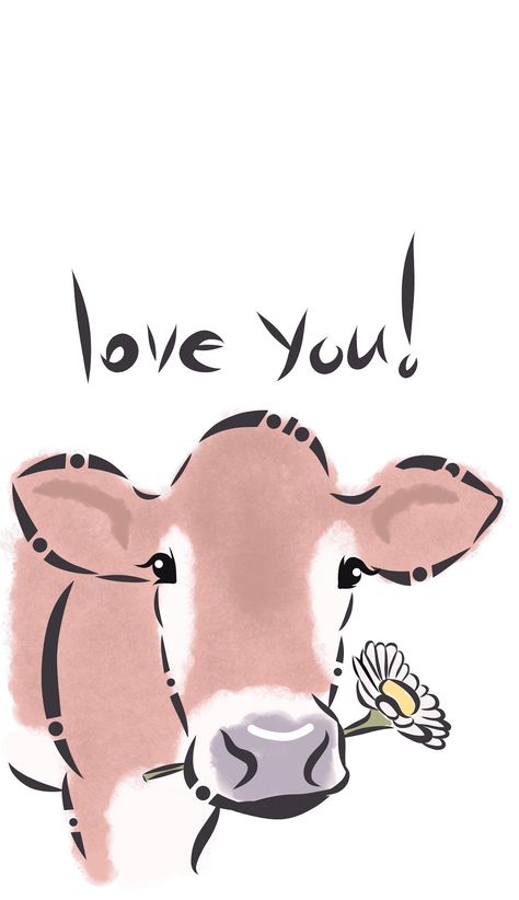 Cows Drawing Cute, Cow Cartoon Drawing, Caw Art, Cow Drawing, Fluffy Cows, Horse Drawing, Baby Cows, Small Canvas Art, Small Canvas