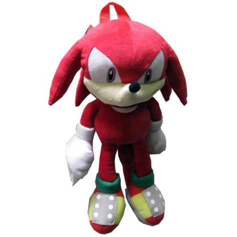 Red Sonic, Sonic Backpack, Hedgehog Colors, Boys Game Room, Knuckles The Echidna, Wiggle Wiggle, Insulated Bag, Anime Toys, Plush Backpack