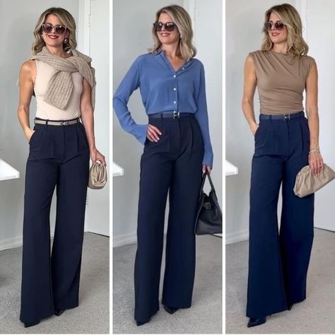 Classic Color Combinations Outfits, Marlene Hose, Elegance Dress, Sailor Jean, Ig Bio, Casual Work Outfits Women, Look Office, Luxury Photography, Business Casual Outfits For Work