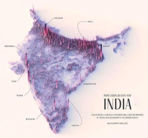 Population Density Map, Croatia Map, Map Of India, Population Density, Fantasy Map Generator, Greece Map, Scatter Plot, Information Visualization, Relational Database