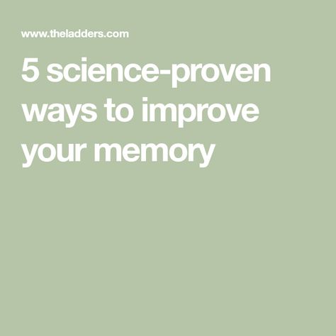 5 science-proven ways to improve your memory Buckeye Candy, Memory Issues, Brain Nervous System, Memory Training, Ageing Gracefully, Brain Memory, Improve Your Memory, Candy Balls, Medicine Chest