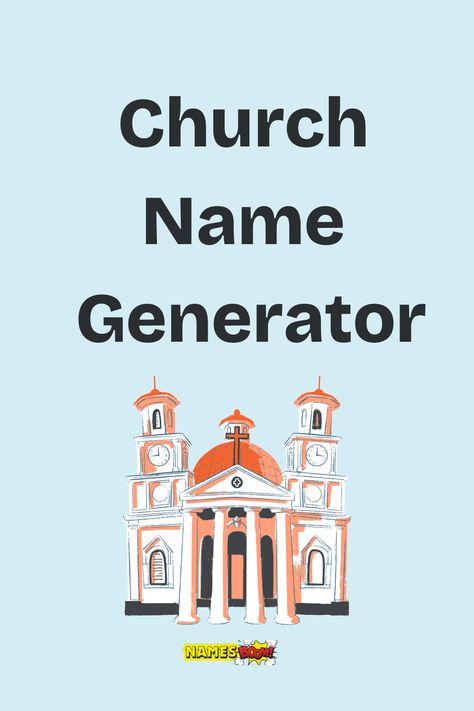 church name generator Church Names Ideas, Newsletter Names, Church Newsletter, Divine Revelation, Church Branding, Faith Church, Meaningful Names, Spiritual Values, Church Ministry