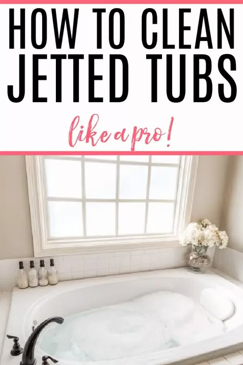 Cleaning A Jacuzzi Tub, Clean Jetted Tub, Jet Tub, Bathtub Cleaner, Tidy Bedroom, Jacuzzi Bathtub, Jetted Bath Tubs, Clean Bathtub, Best Cleaner