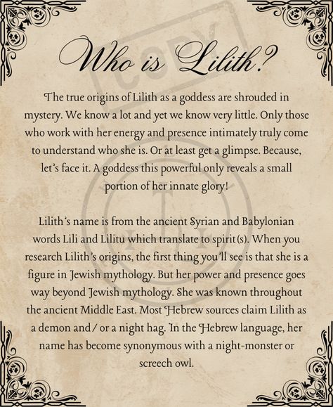 Lilith Goddess of the Night: 14 Ways to Work With Her WILD Energy Lilith Sign Astrology, Lilith Deity Witchcraft, Working With Lilith Witchcraft, Lillith Goddess Mythology, Offerings To Lilith, Lilith Deity Work, Lilith Goddess Mythology, Lilith Art Goddesses, Work With Lilith