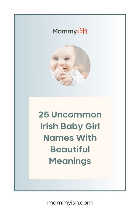 Explore the enchanting realm of Irish names with "Uncommon Irish Baby Girl Names." Dive into a collection of names that carry the rich heritage and charm of Ireland. Whether you're seeking tradition or a unique twist, these names offer a touch of Celtic magic. #IrishNames #BabyGirlNames #CelticHeritage Names With Beautiful Meanings, Irish Baby Girl Names, Celtic Magic, Meaningful Baby Names, Baby Name Announcement, Irish Names, Irish Baby, Beautiful Meaning, Celtic Heritage