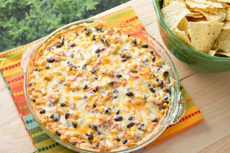 Black Bean Corn Dip, Bean Corn Dip, Black Bean And Corn Dip, Bean And Corn Dip, Easy Chicken Nachos, Cheesy Sausage Dip, Spinach Cheese Dip, Rotel Recipes, King Ranch Chicken Casserole