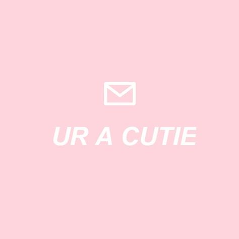 Ur cute. She's cute. I'm cute. We're all cute! Have you told someone they're cute today? Pink Thoughts, Ur Cute, Cute Aesthetic, Selfies, The Good, Domain Name, Tumblr, Pink