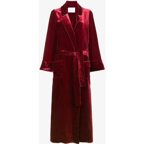 Racil Windsor Velvet Robe (£560) ❤ liked on Polyvore featuring intimates, robes, coats, velvet robe, bath robes, velvet bathrobe, dressing gown and velvet dressing gown Velvet Dressing Gown, Oversized Coats, Bath Robes, Dolce E Gabbana, Dressing Gown, Ball Dresses, Windsor, Miu Miu, Gowns Dresses