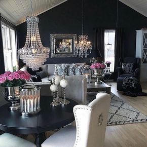 Glamorous Living Room, Glam Living, Glam Living Room, Elegant Dining Room, Elegant Dining, My New Room, Home Fashion, Dining Room Decor, Luxury Living