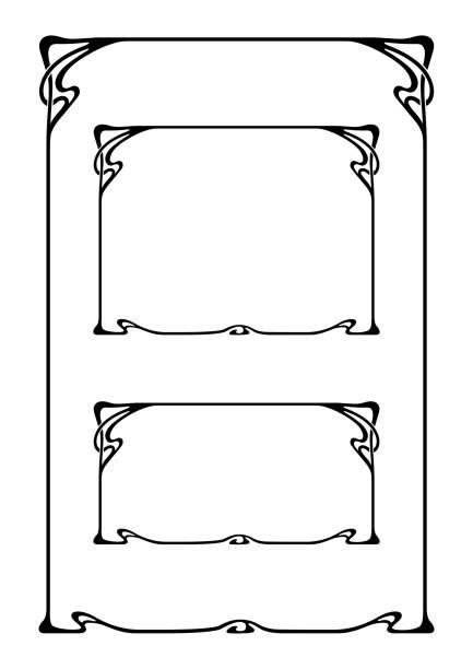 6,000+ Art Nouveau Border Illustrations, Royalty-Free Vector Graphics & Clip Art - iStock | Art nouveau border vector Art Nouveau Page Border, Art Nouveau Minimalist, Art Nouveau Template, Art Nouveau Borders And Frames, Art Nouveau Frames And Borders, Art Nouveau Print, Border Illustrations, Art Nouveau Borders, Art Nouveau Window