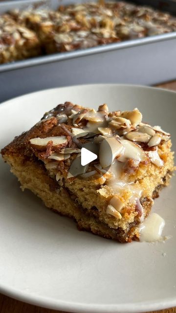 Almond Honey Cake, Christmas Morning Recipes, Honey Bun Cake, Almond Desserts, Bun Cake, Cinnamon Filling, Handheld Mixer, Cinnamon Honey, Honey Bun