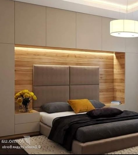 Apartemen Studio, Bedroom Wardrobe Design, Bedroom Built In Wardrobe, Wardrobe Bed, Bed Bedroom, Bedroom Bed Design, Bedroom Wardrobe, Trendy Bedroom, Wood Bedroom