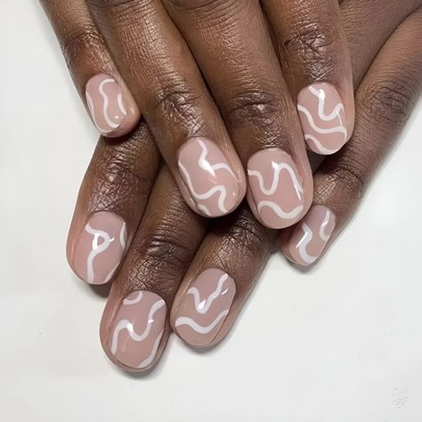 Best Squiggle Nail Art Design for Trendsetting Manicures | ND Nails Supply Squiggly Nail Art, Squiggle Nail Art, Squiggly Nails, Line Nail Art Designs, Squiggle Nails, Swirly Nails, Purple Nail Art Designs, Line Nail Art, Green Acrylic Nails