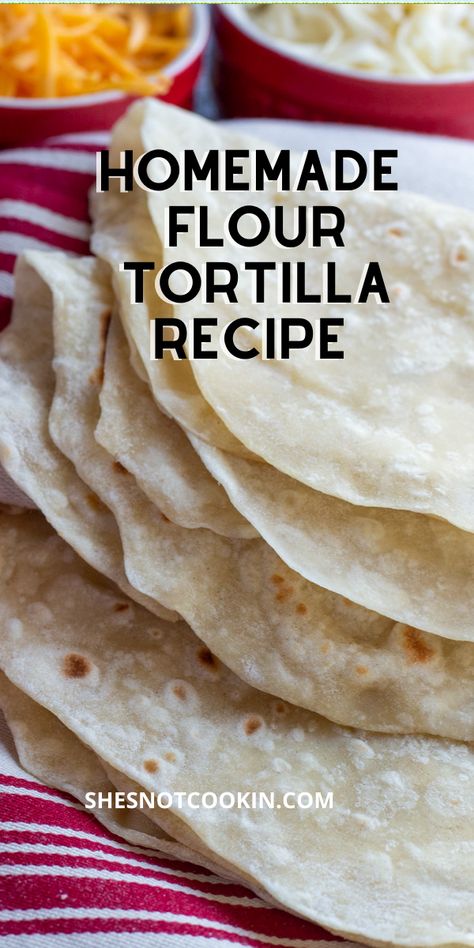 Flour Tortilla Recipe No Baking Powder, Tortilla Recipe No Oil, Homemade Almond Flour Tortillas, Tortilla Recipe No Baking Powder, Flour Wrap Recipe, Tortilla Recipe Without Baking Powder, Simple Flour Tortilla Recipe, Butter Tortilla Recipe, Flour Tortilla Recipe With Butter