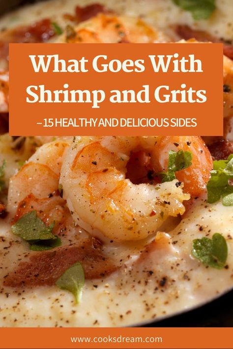 Healthy Shrimp And Grits Cooking Light, Shrimp And Grits Dinner, Shrimp And Grits Brunch Ideas, Sides For Shrimp And Grits, What To Serve With Shrimp And Grits, Shrimp And Grits Side Dishes, Shrimp And Grits For A Crowd, Scallops And Grits, Scallops And Grits Recipe