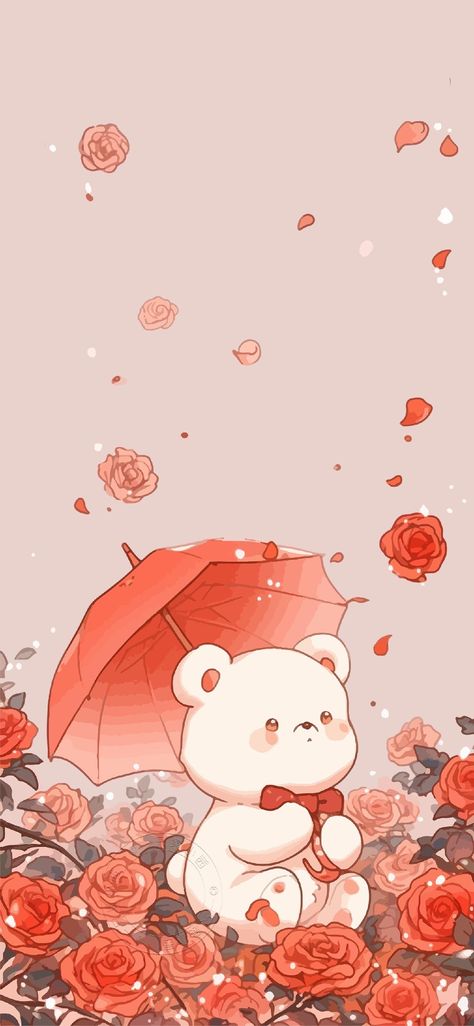 Kawaii Fall Wallpaper, Red Cute Aesthetic, Pink Nation Wallpaper, Wallpapers Girl, Cherry Blossom Japan, Cute Fall Wallpaper, Kitty Drawing, Pretty Phone Wallpaper, Hello Kitty Drawing