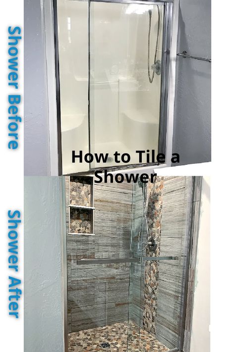 Removing Shower Insert, Diy Shower Insert Update, Prefab Shower Stall Makeover, Main Bathroom Makeover, How To Remove Shower Insert, Retile Shower Diy, Replace Shower Insert With Tile, Remove Shower Insert, Easy Diy Shower Remodel