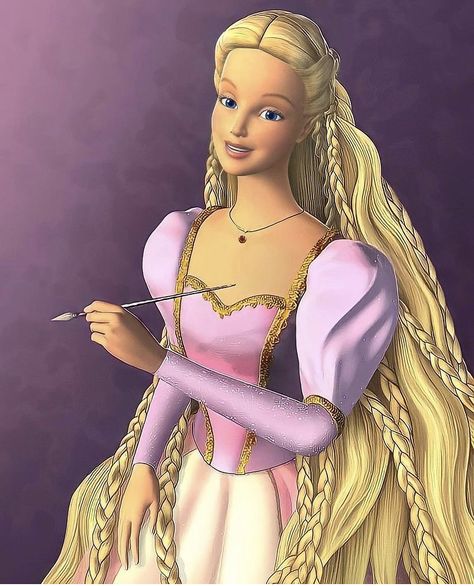 Rapunzel Cartoon, Rapunzel Movie, Barbie As Rapunzel, Barbie Rapunzel, Heroes Wiki, Barbie Fairytopia, Barbie Drawing, Princess And The Pauper, Klub Winx