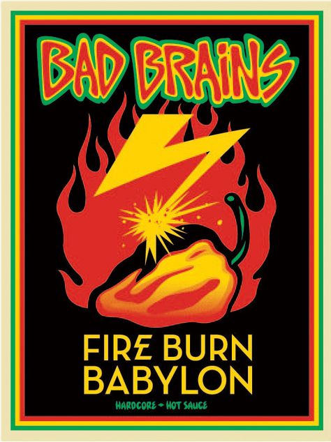 Bad Brains Logo, Brand New Tattoos, Brain Poster, Obey Giant, Ska Music, Bad Brains, Marvel Avengers Comics, Hardcore Music, Bad Brain