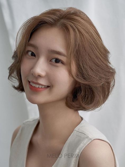 korean c curl bouncy short hairstyle Short Hairstyle Women Korean Curly, Short Hair Korean Style Curly, Short Hairstyle Women Korean Round Face, Korean Hairstyle Short Curly, Short Hair Styles Korea Wavy, Short Hairstyle Korean Women, Korean Short Haircut For Women, Short Korean Hairstyles For Women, Korean Short Wavy Hairstyle