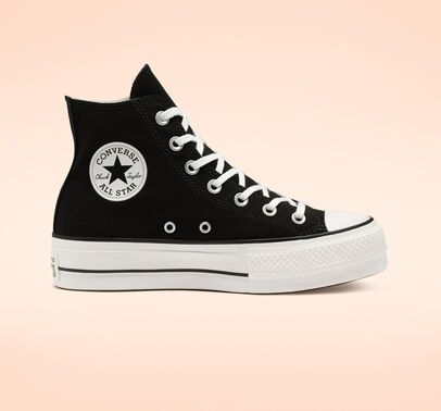 Canvas Platform Chuck Taylor All Star, Converse Haute, Black Platform Converse, Platform Chucks, Womens High Top Shoes, Converse Platform, Chuck Taylor All Star Lift, Dr Shoes, High Top Converse