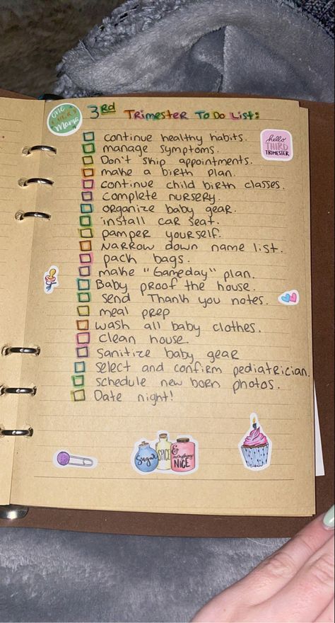 Pregnancy Bullet Journal Ideas, Pregnancy Planning Timeline, Pregnancy Timeline To Do List, Bullet Journal Pregnancy, Pregnancy Diary Ideas, Pregnancy Journal Diy, Diy Pregnancy Pictures, Pregnancy Scrapbook Ideas, Pregnancy Bullet Journal