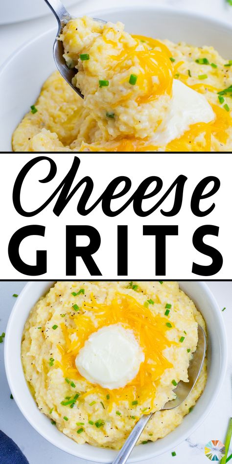 Easy Cheese Grits, Cheesy Grits Recipe, Cheese Grits Recipe, Gluten Free Recipes Side Dishes, Cheesy Grits, Refined Sugar Free Recipes, Cheese Grits, Grits Recipe, Gluten Free Sides Dishes