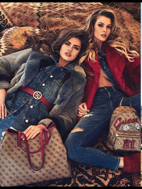 Guess campaign Guess Ads, Guess Campaigns, Guess Fashion, Guess Clothing, Guess Models, Trendy Fall Fashion, Mode Editorials, Guess Girl, Photo Pin