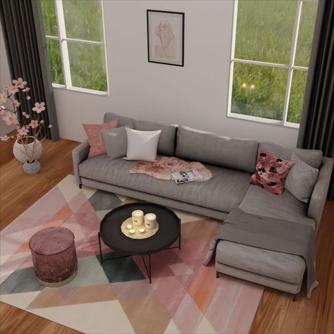 Blender Scene Free, Sims World, Living Room Sims 4, Sims 4 Cc Furniture Living Rooms, Blender Scene, 3d Living Room, Mod Furniture, Sims 4 Bedroom, My Sims