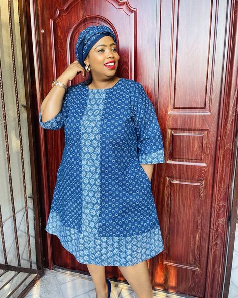 Leteise Dress Patterns 2022, Traditional Dresses Seshweshwe, Leteisi Dress Patterns 2022, Mateisi Patterns, Shweshwe Dresses Patterns 2023, Blue Traditional Dresses, Modern Tswana Traditional Dresses, Seshoeshoe Dress Patterns, Attires For Ladies