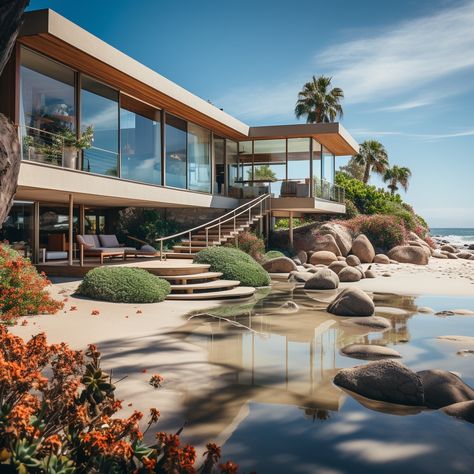 A beach house in a dreamscape with a big glass front Australia Beach House, Australian Beach House, Australia House, Business Ownership, Luxury Glamping, Secluded Beach, Life Goals, Beach Resorts, Glamping