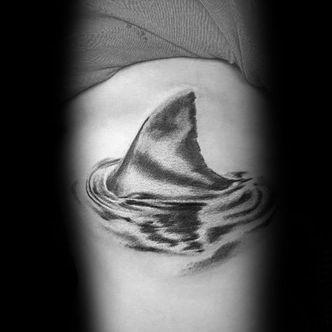 Mens 3d Shark Fin Water Ripple Inner Forearm Tattoo Shark Jaws Tattoo Elbow, Fin Tattoo, Shark Fin Tattoo, Jaws Tattoo, Shark Tattoo Men, Shark Jaws Tattoo, Hai Tattoo, Inner Forearm Tattoo, Small Girly Tattoos