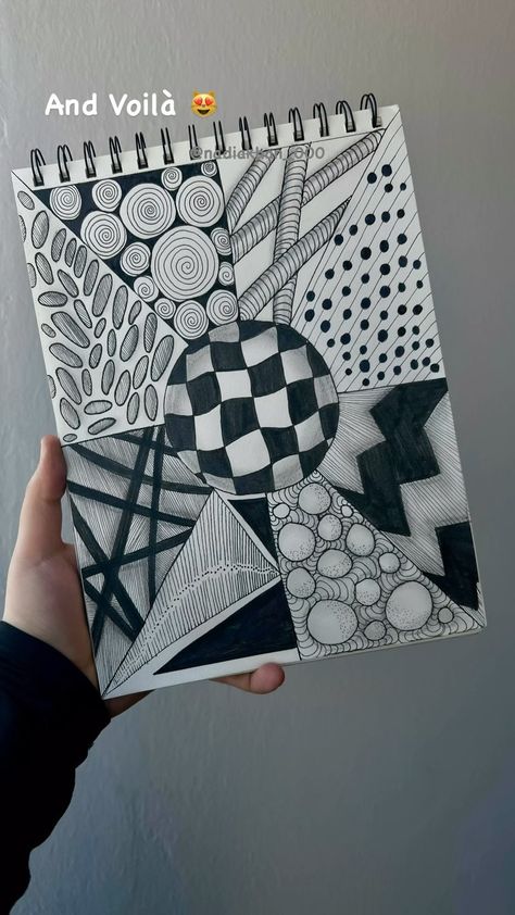 Day 91 of Abstract Art 😻 Thank you for watching 🤗 . #art #doodle #drawing #dotd #tutorial #zentangleart #doodlewithnadia #zentangle… | Instagram Easy Abstract Drawings Doodles, Doddleoddle Art Easy Aesthetic Drawings, Random Designs Pattern, Abstract Drawings Doodles, Easy Doodle Art Design, Easy Abstract Drawings, Doodle Art Sketches, Easy Abstract Drawing, Easy Doodle Art Drawing