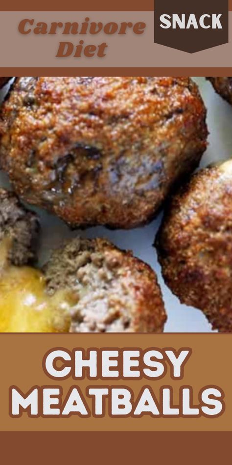 Try this delicious Cheesy Meatballs recipe. For more recipes follow my page. #carnivorediet #carnivore #healthyrecipes #upgradedhealth #recipes Cheesy Meatballs Recipe, Carnivore Meatballs Recipe, Carnivore Meatballs, Cheesy Meatball Recipes, Cheesy Meatballs, Cheese Stuffed Meatballs, Carnivore Recipes, Crock Pot Meatballs, Meatballs Recipe