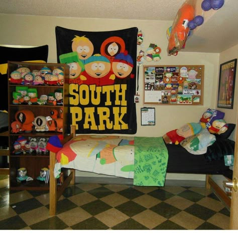 South Park Bedroom, Older Brother 2000s, South Park Aesthetic, Old South Park, South Park Poster, Trey And Matt, Sullivan Family, Room Grunge, South Park Videos